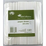Paper Straw White Regular (Carton 2500)