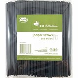 Paper Straw Black Regular (Carton 2500)