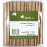 Paper Straw Kraft Regular (Carton 2500)