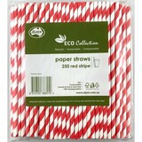 Paper Straw Red Stripe Regular (Carton 2500)