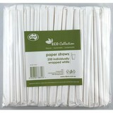Straws Individually Wrapped White (Carton 2500)
