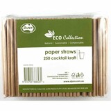 Paper Straw Cocktail Kraft (Carton 2500)