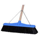 Industrial Extra Stiff Poly Broom Blue 450mm with handle