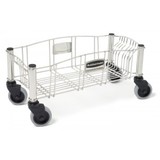 Dolly Stainless Steel on castors - for Slim Jim bin