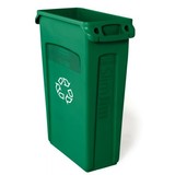 Slim Jim Green Recycling Container bin