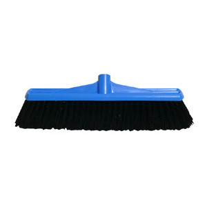 Industrial Extra Stiff Poly Broom Head Blue 450mm 