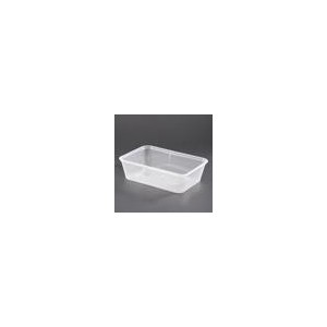 Container Rect Clear 650ml