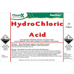 Hydrochloric Acid 20 Litre 