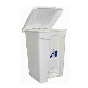 Handy Step Bin 47L White (with pedal)