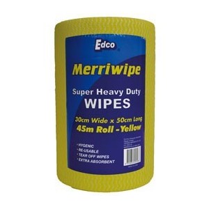 Merriwipe Yellow HD 1 Roll 45 metres