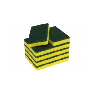 RC Scourer Sponge Scourer 10 Pack (Green and Yellow)