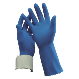 Flock Lined Rubber Glove Size 10 Pair