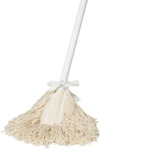 Hand Dust Mop White with 900mm Handle