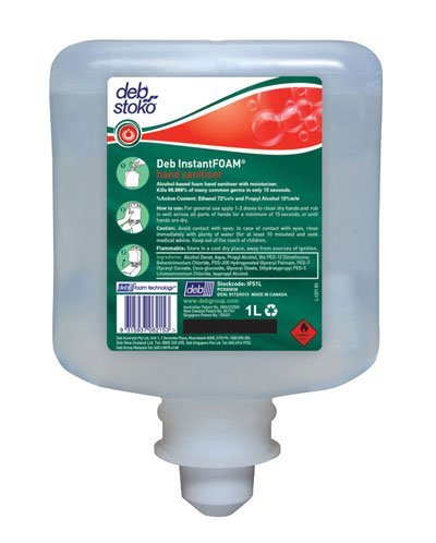 InstantFoam Sanitiser: Deb 1 Litre Cartridge.