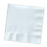 White Dinner Napkin 400 x 400mm - Carton