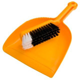 Dustpan & Banister Brush Yellow