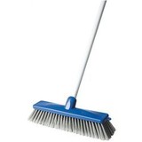 Jumbo Indoor Broom 450mm Blue with Handle