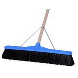 Industrial Extra Stiff Poly Blue Broom 600mm with handle