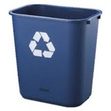 Desk Bin Blue 28L Recycle