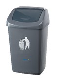 Flip Top Lid Bin Grey - 40L