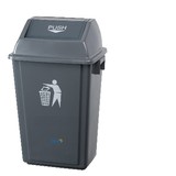 Flip Top Lid Bin Grey - 60L