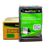 Bin Liners 73L All Purpose Black (Carton 250)