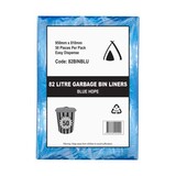 Bin Liners 82L BLUE HDPE (Carton 500)
