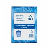 Bin Liner 73L HDPE BLUE Ctn
