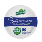 Bowl 7" White Plastic (Pack 50)