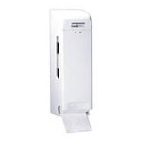 Dispenser Toilet Tissue Metal White Epoxy 3 Roll Lockable