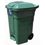 Wheelie Bin 70L Green with Pedal