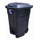 Wheelie Bin 70L Grey with Pedal