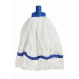 Microfibre Round Mop Blue Looped 350g