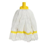 Microfibre Round Mop Yellow Looped 350g