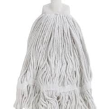 Microfibre Round Mop White Looped 350g