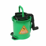 ENDURO Wringer Bucket Green on castors