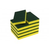 Scourer Sponge Scourer 10 Pack (Green and Yellow)