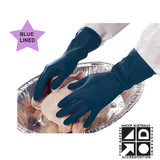 Glove Rubber Process Blue Large (Pair)