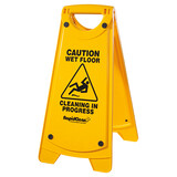 A-Frame Caution Sign Rapid Clean Yellow