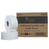 Essentials Jumbo Toilet Tissue Embossed 2ply