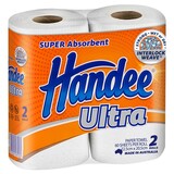 Handee Ultra Kitchen Towel 2 ply 60 sheets/pack (2 Pack)