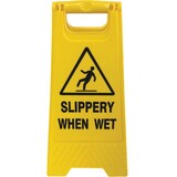 Sign 'Slippery When Wet'