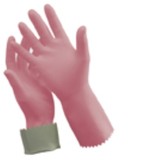 Silver Lined Rubber Glove Size 9 Pair