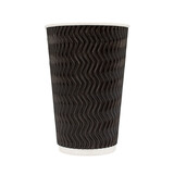 Coffee Cup 16oz Triple Charcoal (Carton 500)