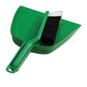 Dustpan and Banister Brush Green