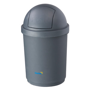 Domed Bin - Grey 28L