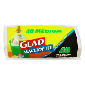 Glad Wave Top Kitchen Tidy 27L (Pack 50)