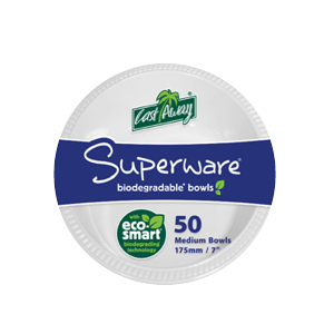 Bowl 7" White Plastic (Pack 50)
