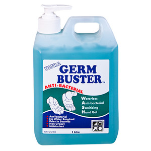 Germ Buster Anti-Bacterial Gel 1L Pump pack (DG3)