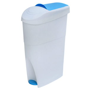 18 Litre Sanitary Bin - White and Blue